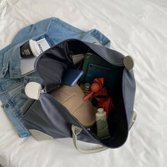 Women's High Capacity Travel Tote Bag, Waterproof Oxford Cloth Handbag