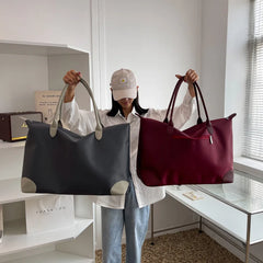 Women's High Capacity Travel Tote Bag, Waterproof Oxford Cloth Handbag