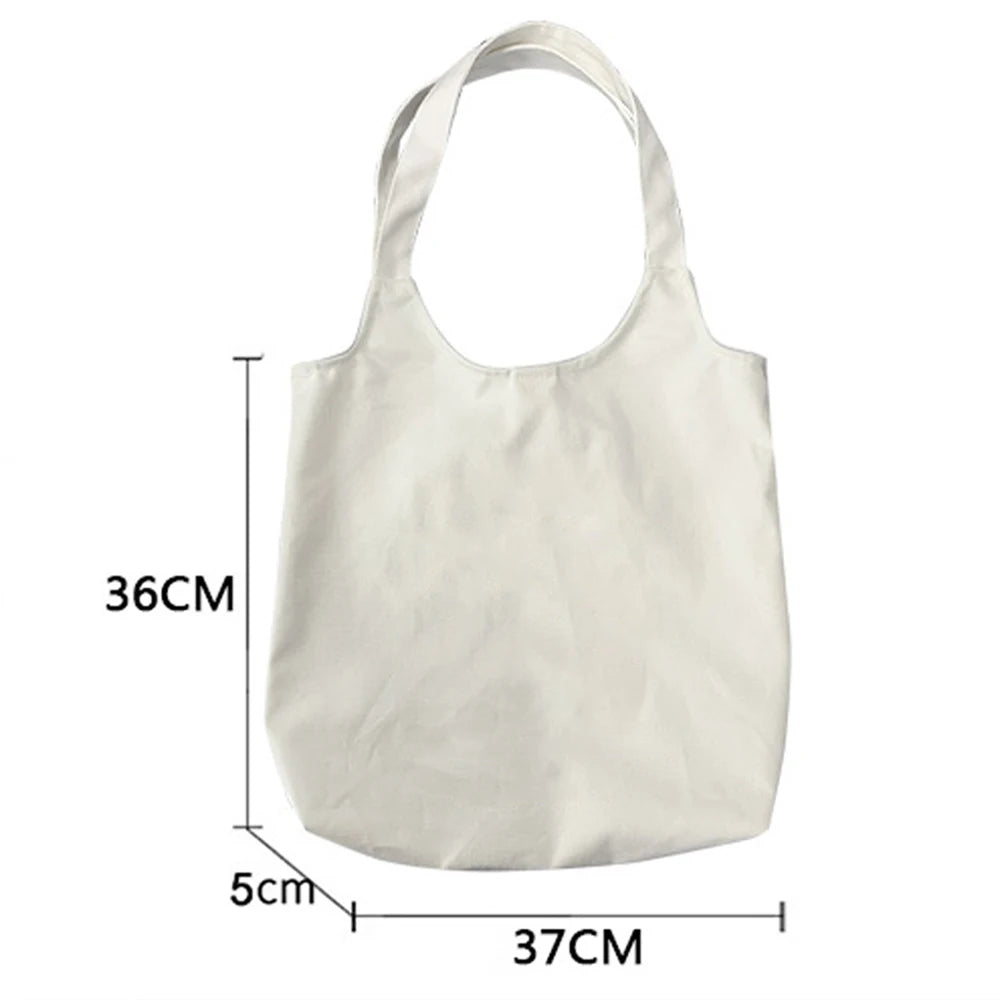 Cat Graphic Canvas Shoulder Bag for Women