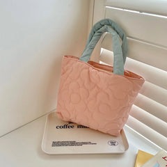 Women's Macaron Winter Tote Handbag