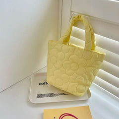 Women's Macaron Winter Tote Handbag