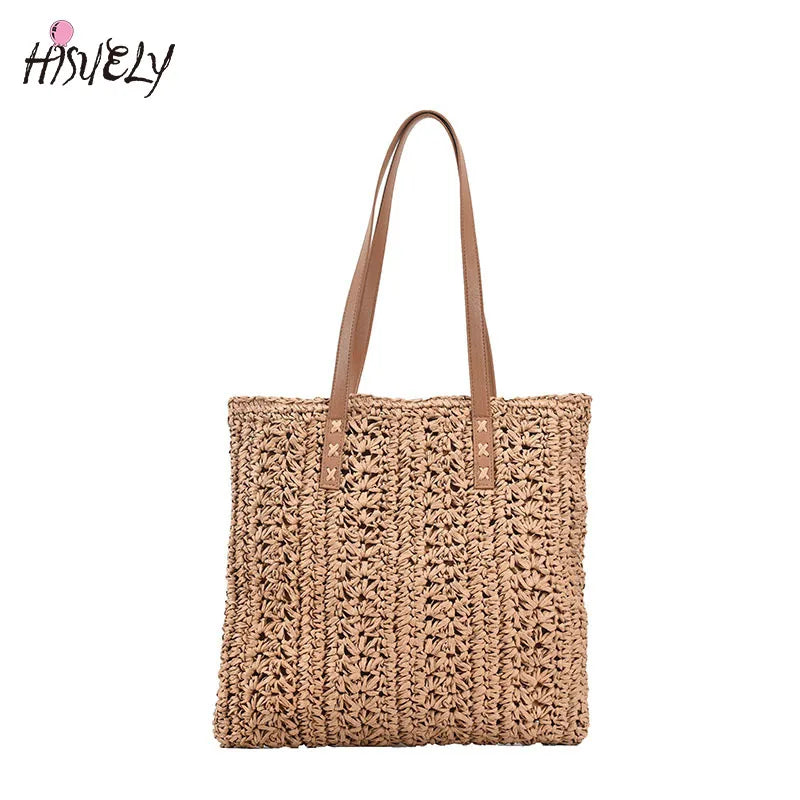 Straw Woven Underarm Bag Portable Handbag Single Shoulder Bag