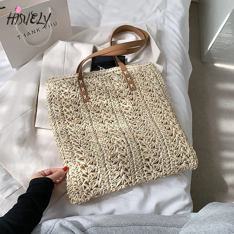 Straw Woven Underarm Bag Portable Handbag Single Shoulder Bag