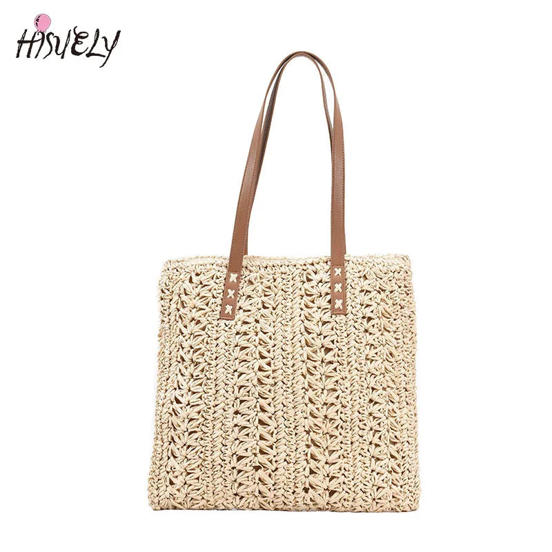 Straw Woven Underarm Bag Portable Handbag Single Shoulder Bag