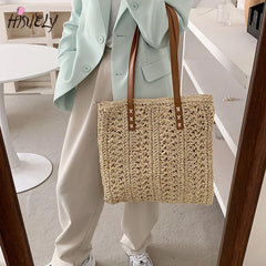 Straw Woven Underarm Bag Portable Handbag Single Shoulder Bag