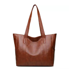Large Capacity Shoulder Bag PU Leather Leisure Messenger Crossbody Daily Bags