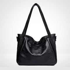 Women Large Capacity PU Handbag Shoulder Messenger Bag