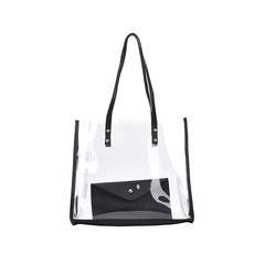 Female PVC Handbags Large Capacity Casual Shopper Bag