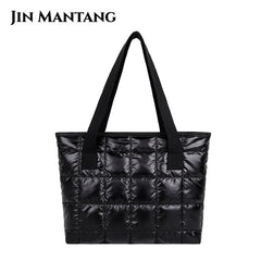 Women's Large Capacity Shopper Tote Bag Soft Shoulder Handbag for Autumn Winter