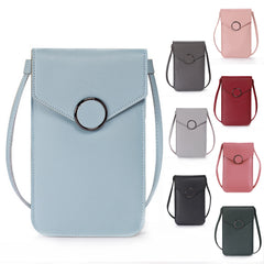 Touch Screen Cell Phone Purse Smartphone Wallet Leather Shoulder Strap Handbag