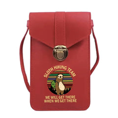 Universal Touch Screen Mobile Phone Bag Pew Print Women Purse