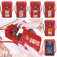 Universal Touch Screen Phone Bag for Samsung/iPhone/Huawei Women Purse