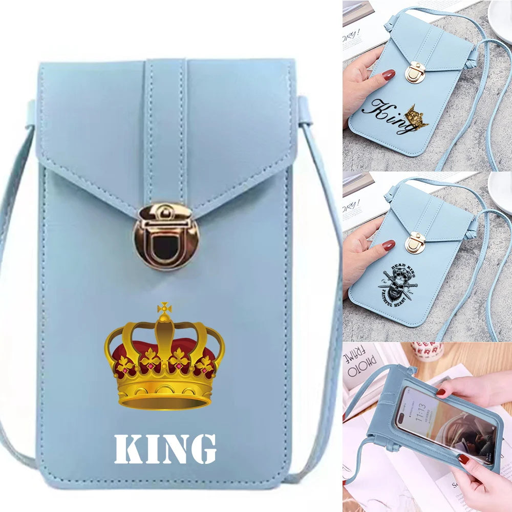 Universal King Print Touch Screen Mobile Phone Bag