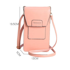 Multifunction Touch Screen Phone Pocket Women Crossbody Bag