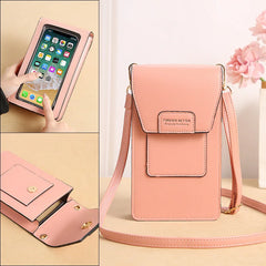 Multifunction Touch Screen Phone Pocket Women Crossbody Bag