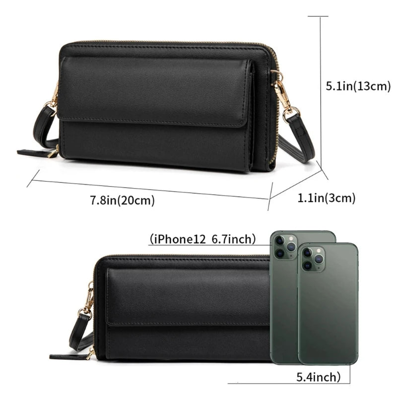 RFID Blocking Touch-Screen Phone Purse for Women