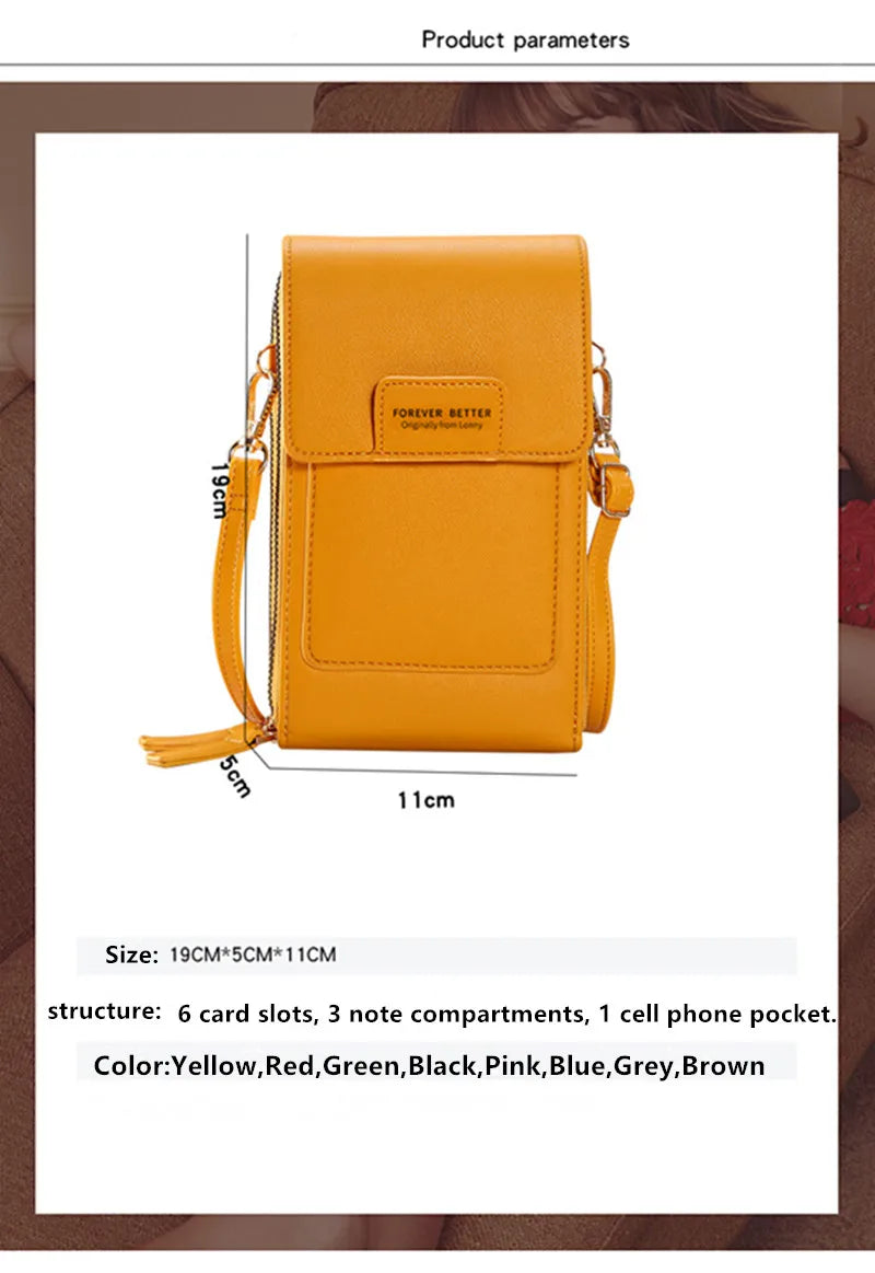 Touch Screen Shoulder Phone Bags Women's Bag Large Capacity Ant...