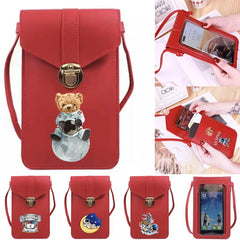 Universal Touch Screen Crossbody Bag with Astronaut Print