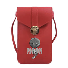 Universal Touch Screen Crossbody Bag with Astronaut Print