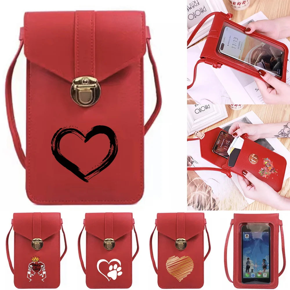 Love Series Crossbody Shoulder Bag for iPhone/Huawei/LG