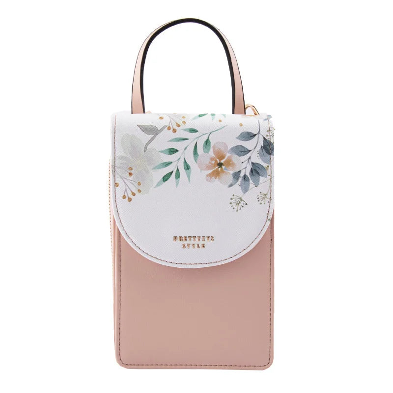 Touch Screen Mobile Phone Bag Women's One Shoulder Messenger Small Square Bag