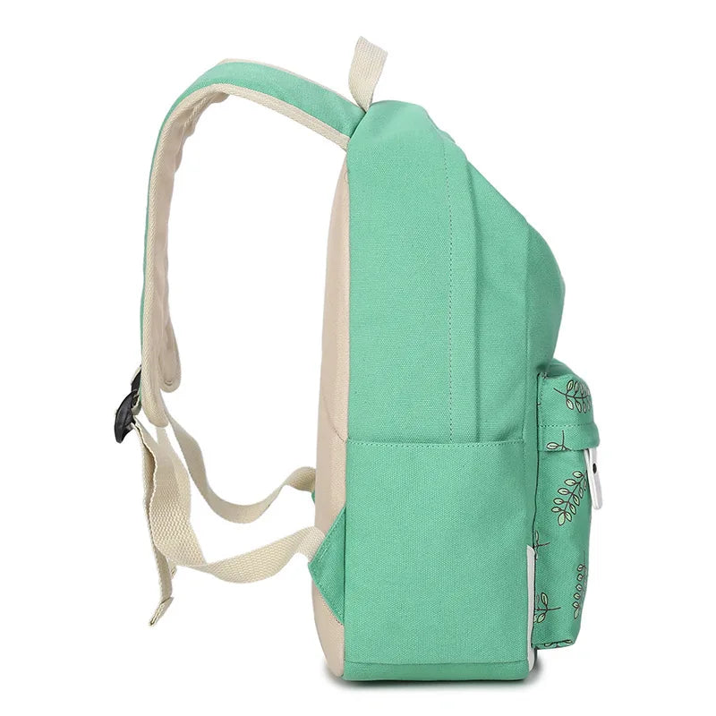 Canvas Women Backpack Mochila Escolar Casual Bagpack Shoulder Bag