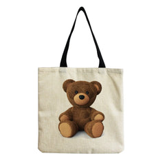 Toy Bear Cartoon Animal Printed Tote Women Shoulder Bag