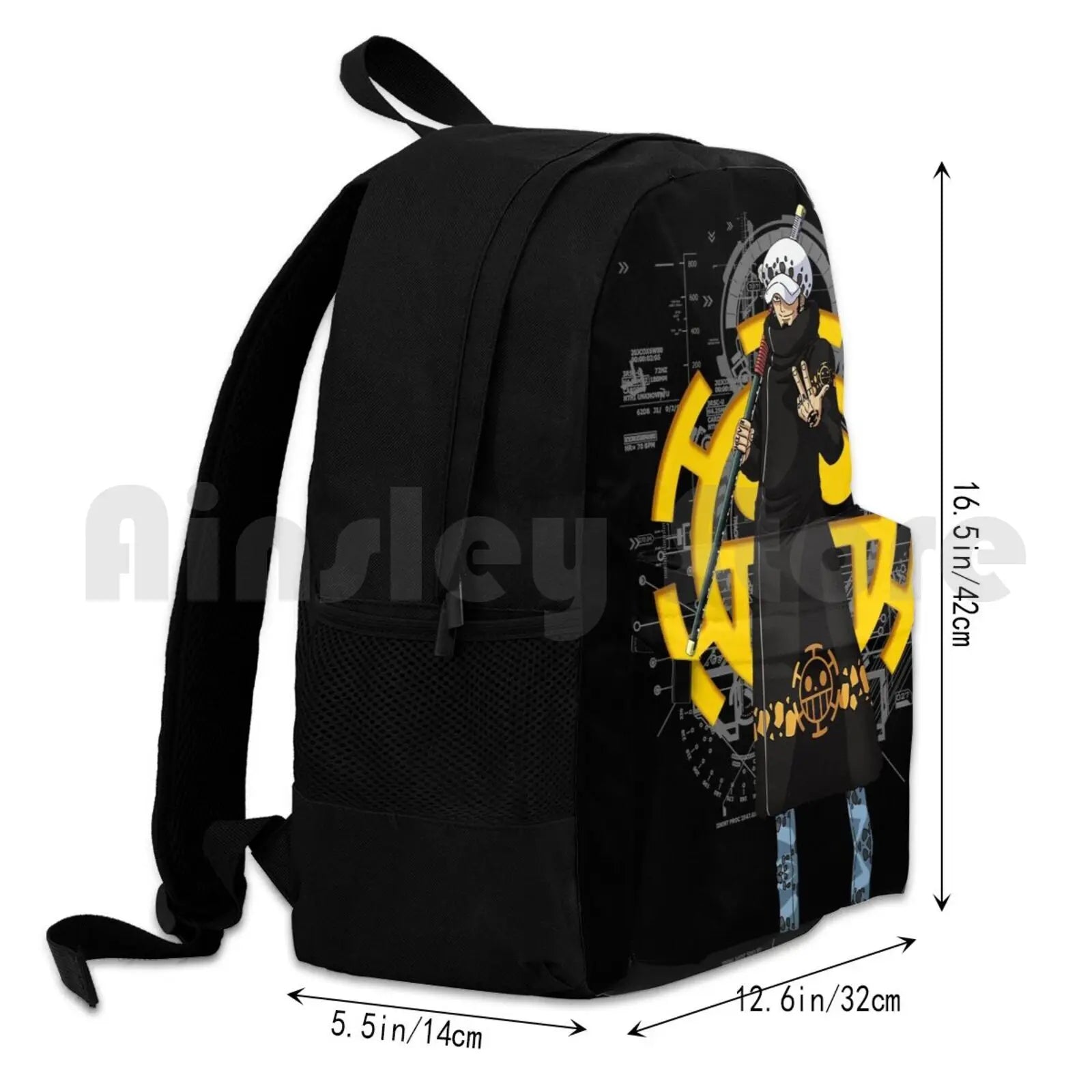 One Piece Luffy Manga Outdoor Hiking Backpack Waterproof