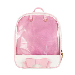 Transparent PVC Backpack Women Shoulder Bag Itabag Mochila Bookbag Bolsa