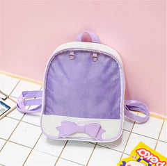 Transparent PVC Backpack Women Shoulder Bag Itabag Mochila Bookbag Bolsa
