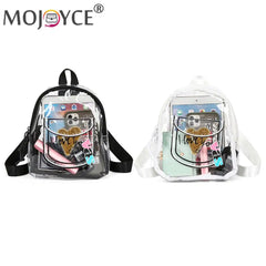 Transparent Waterproof Letter Love PVC Schoolbag for Women