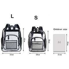 Transparent Waterproof PVC Backpack for Students and Beach