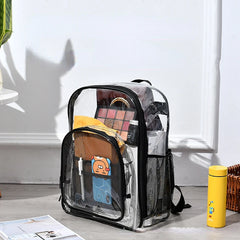 Transparent Waterproof PVC Backpack for Students and Beach