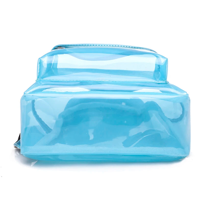 Clear Backpack Women Waterproof Book Bag Female College Students Travel Rucksack