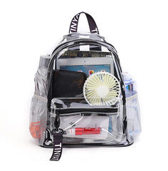 Women's Transparent Jelly Backpack Waterproof PVC Beach Travel Bag