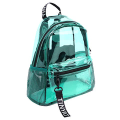 Women's Transparent Jelly Backpack Waterproof PVC Beach Travel Bag