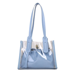 Transparent PVC Handbag Women Bucket Crossbody High Quality