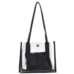 Transparent PVC Handbag Women Bucket Crossbody High Quality