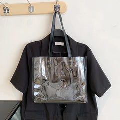 Clear PVC Bag 2pcs/set Women's Handbag Transparent