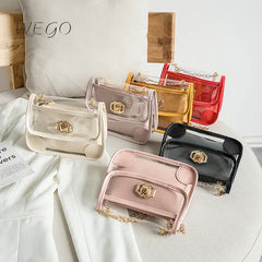 Sweet Jelly Chain Bag 2 In 1 for Summer Shoulder Messenger