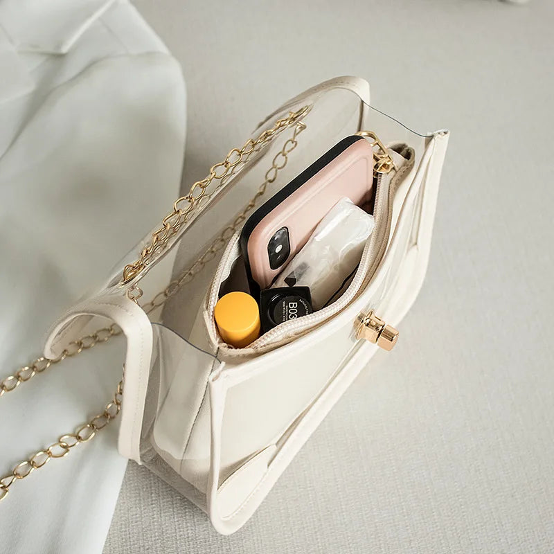Sweet Jelly Chain Bag 2 In 1 for Summer Shoulder Messenger
