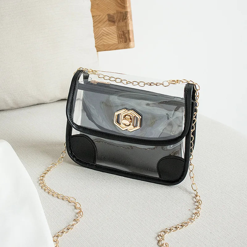 Sweet Jelly Chain Bag 2 In 1 for Summer Shoulder Messenger