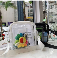 Transparent Crossbody Bags Zipper Mini All-match Couples PVC Harajuku Purses