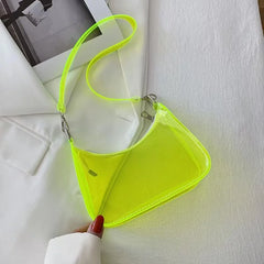 Transparent Jelly Bag PVC Shoulder Underarm Bag