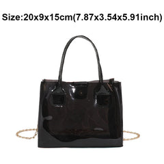 Transparent Jelly Bag Women's Handbags Candy Clear Shoulder Bags for Female