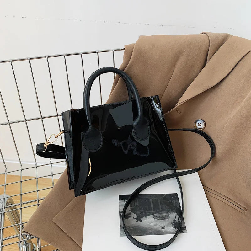 Transparent Jelly PVC Tote Bags Women Summer Small Clear Crossbody Purse