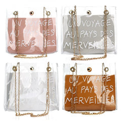 Transparent Jelly Shoulder Messenger Bag Women Crossbody Handbag