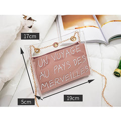 Transparent Jelly Shoulder Messenger Bag Women Crossbody Handbag