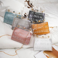 Transparent Jelly Shoulder Messenger Bag Women Crossbody Handbag