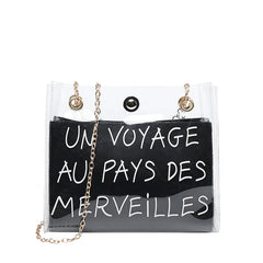 Transparent Jelly Shoulder Messenger Bag Women Crossbody Handbag